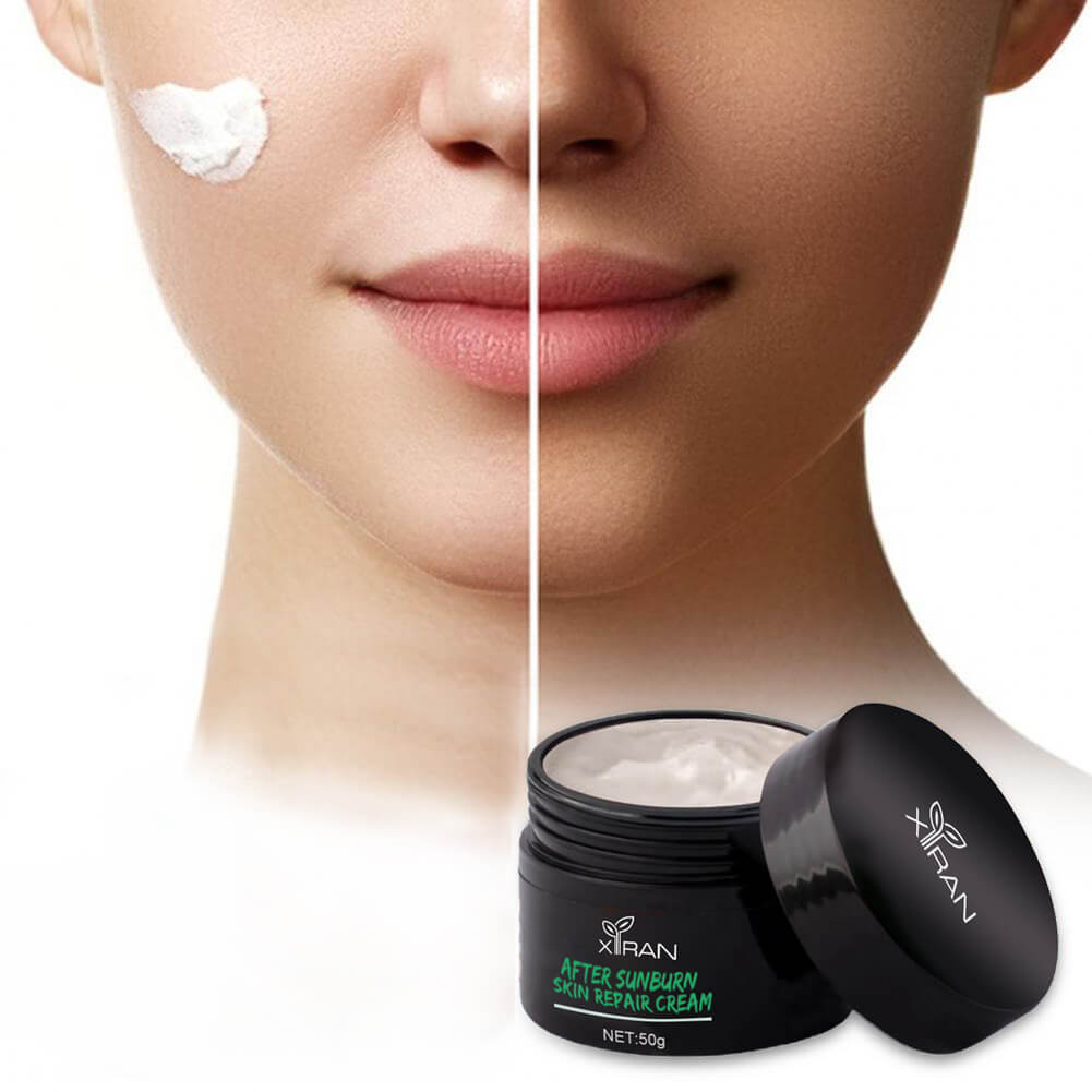 Using After Sun Facial Cream before and after